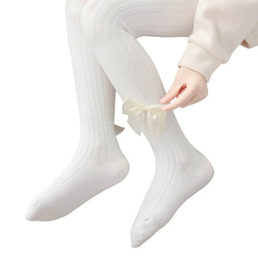 Dejian 3 Pairs Toddler Little Girls Cotton Soft Ballet Tights Velvet Stockings Pantyhose Dance Ballet Tights for Girl 